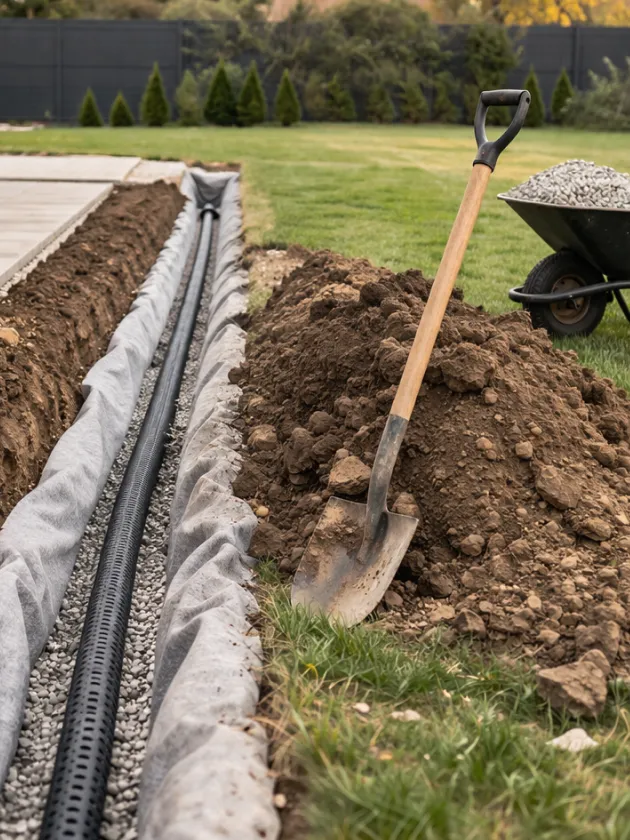 Дренаж участка своими руками: как избавиться от луж и верховодки 